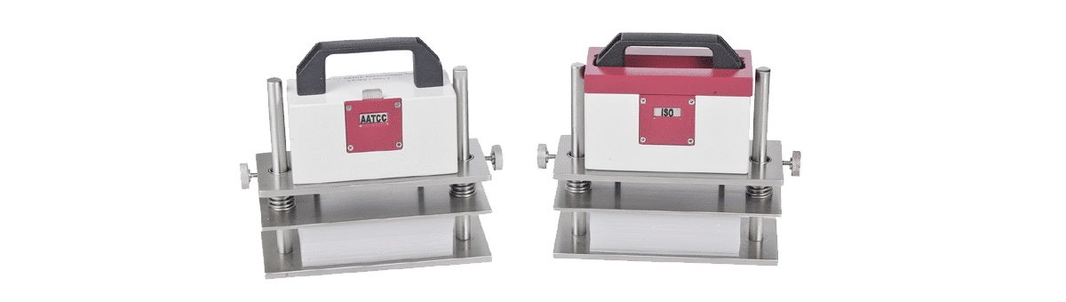 Persirometer mit ISO und AATCC Gewicht Feature Persirometer mit ISO und AATCC Gewicht Feature